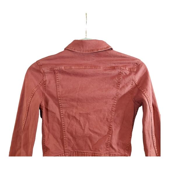 Wilfred Free Button-front Japanese Denim Jacket in Mauve Casual Women's 0 - Picture 4 of 5